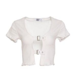 Tiger Mist Kindra Crop Top White